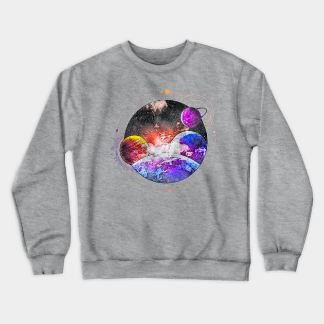 Planetary Crewneck Sweatshirt by HilariousDelusions